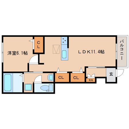 高田市駅 徒歩20分 1階の物件間取画像